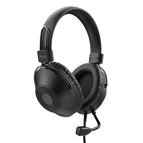 Cuffie over-ear USB per PC Trust nero  24132